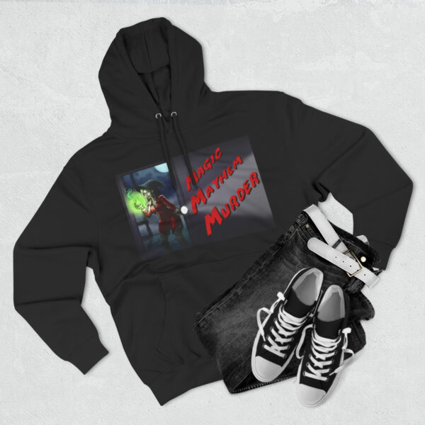 Magic, Mayhem, Murder Three-Panel Fleece Hoodie - Image 4
