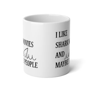 Copy of shark movies 3 people, Jumbo Mug, 20oz